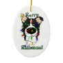Border Collie - Christmas Lights