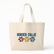 BORDER COLLIE DAD Paw Print Bag