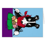 Border Collie Dinner Greeting Card