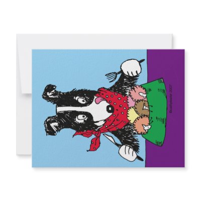 Border Collie Dinner Personalized Invite by cathylester
