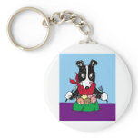 Border Collie Dinner Keychains