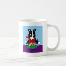 Border Collie Dinner Mugs
