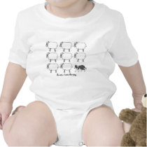 Border Collie Herding Sheep Baby Creeper