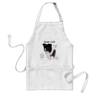 Border Collie History Design Aprons by GreyWolfCreation
