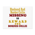 Border Collie  & Husband Missing Reward For Border