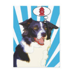 Border Collie (Hydrant) Post Card
