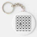 Border Collie in the Sheep Key Chain