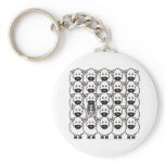 Border Collie in the Sheep Key Chains