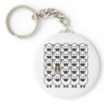 Border Collie in the Sheep keychains