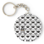 Border Collie in the Sheep keychains