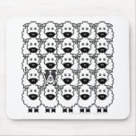 Border Collie in the Sheep mousepads