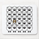 Border Collie in the Sheep mousepads