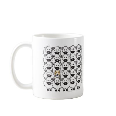 Border Collie in the Sheep Coffee Mug by khocker