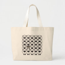 Border Collie in the Sheep Tote Bag