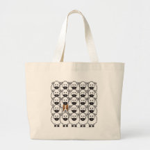 Border Collie in the Sheep Tote Bag