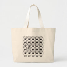 Border Collie in the Sheep Tote Bag