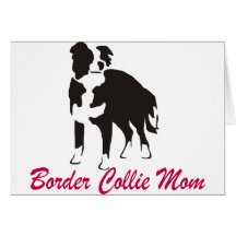 Border Collie Mum Card