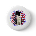 Border Collie Patriot Pin
