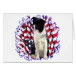 Border Collie Patriot Greeting Cards