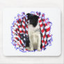 Border Collie Patriot Mouse Mat