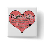 Border Collie Paw Prints Dog Humour Pinback Buttons