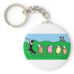 Border Collie Pied Piper Key Chains
