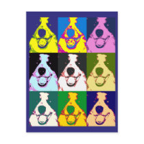 Border Collie Pop Art Post Cards