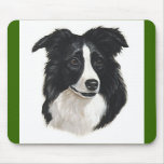 Border Collie Portrait Mousepads