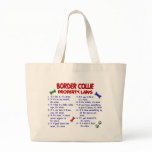 BORDER COLLIE Property Laws 2 Canvas Bags