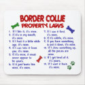 BORDER COLLIE Property Laws 2 mousepads