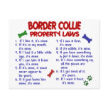 BORDER COLLIE Property Laws 2 postcards