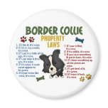 Border Collie Property Laws 4 Magnets