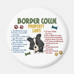 Border Collie Property Laws 4 Magnets