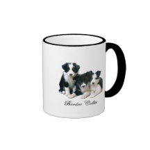 Border Collie Puppies Mugs