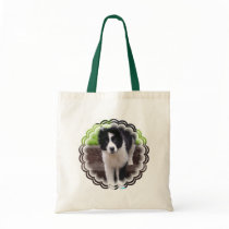 Border Collie Puppy Small Canvas Tote Bag