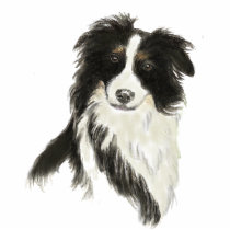 Border Collie Sculpture, Keyring Photo Sculpture