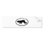 Border Collie Silhouette Black Bumper Sticker