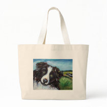 Border collie smile bags