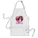 Border Collie Valentine's Day Gifts Apron
