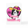 Border Collie Valentine's Day Gifts Card