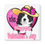 Border Collie Valentine's Day Gifts Fridge Magnet