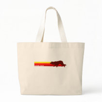 Border Collie With Stripes Bag