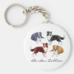 Border Collies Keychain