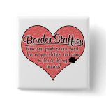 Border Staffy Paw Prints Dog Humour Pins