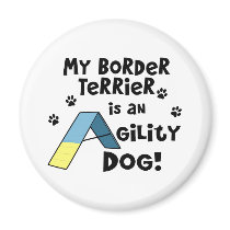 Border Terrier Agility Dog Magnet