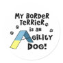 Border Terrier Agility Dog Sticker