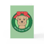 Border Terrier Christmas Greeting Card
