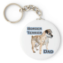 Border Terrier Dad 4 - Keychain