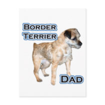 Border Terrier Dad 4 Postcard