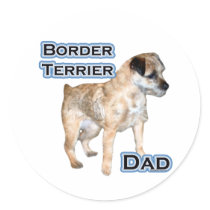 Border Terrier Dad 4 - Sticker